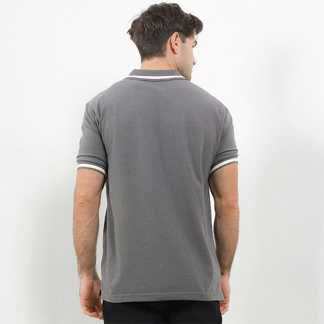 Hush Puppies Pakaian Pria Polo Bsc Arion 2 In Dark Grey