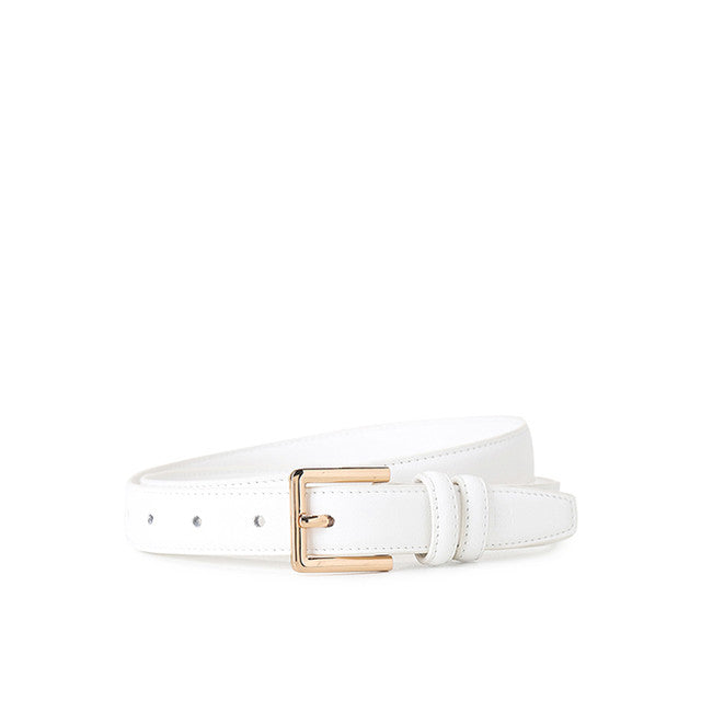 Amber Ladies Leather Pin In White