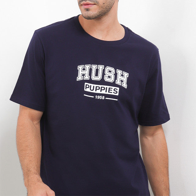 Hush Puppies Pakaian Pria T Shirt Paddington In Navy