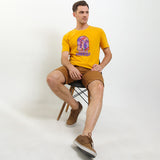 Hush Puppies Pakaian Pria T Shirt Gammal In Mustard