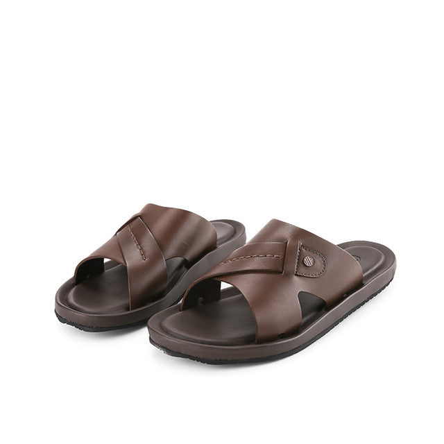 Hush Puppies Sandal Pria Spear Axel Slide In Coffe