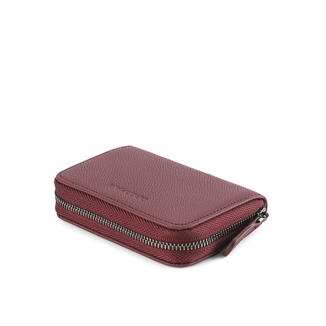 Brig Zip Cardholder-Rfid In Maroon