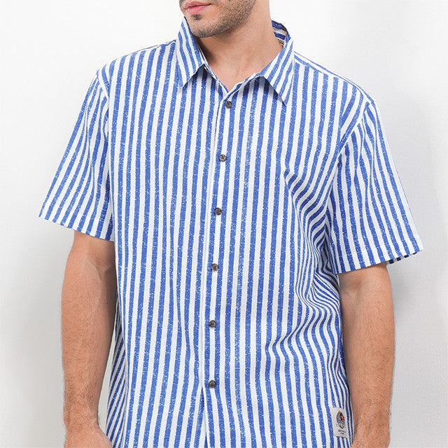 Obermain Pakaian Pria Shirt Bay In Blue