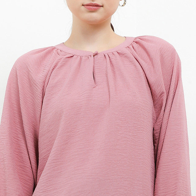 Hush Puppies Pakaian Wanita Blouse Thivi In Pink