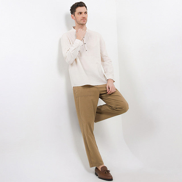 Obermain Pakaian Pria Shirt Bennet In White