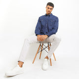 Hush Puppies Pakaian Pria Denim Tim In Medium Blue