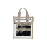 Clear Mini N/S Tote In Clear/ Natural