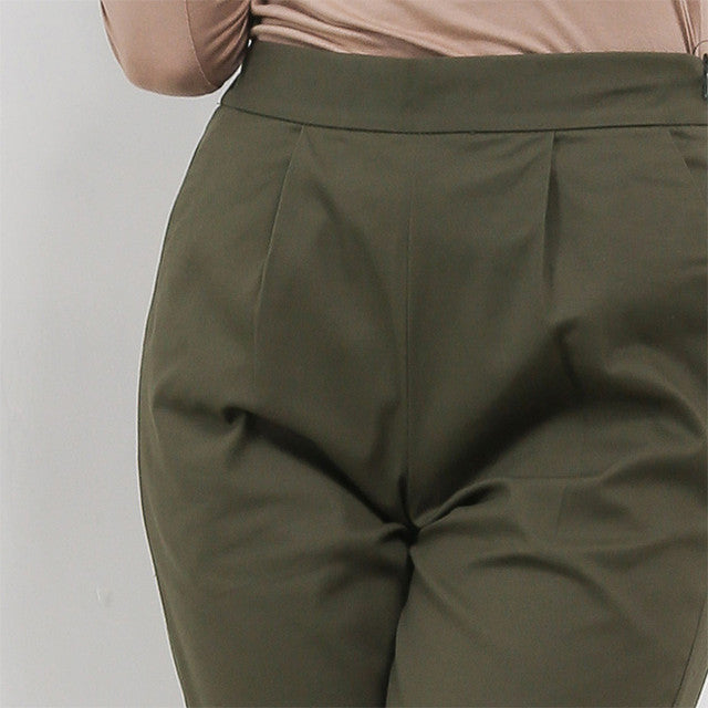 Hush Puppies Pakaian Wanita Slim Fit Gracier In Olive