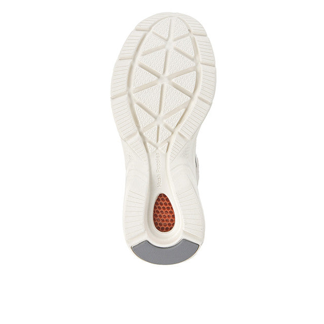 Hush Puppies Sepatu Pria Sneakers Movement Lace Up In White Leather