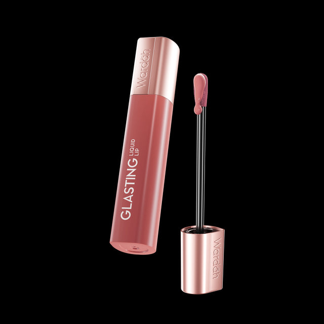 Wardah Glasting Liquid Lip 02 Peach Polish