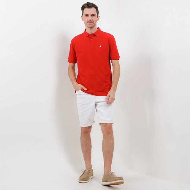 Hush Puppies Pakaian Pria Polo Bsc Tangelo In Red