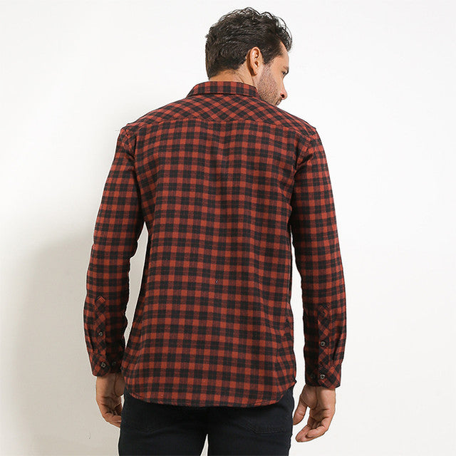 Obermain Pakaian Pria Shirt Conhag In Maroon