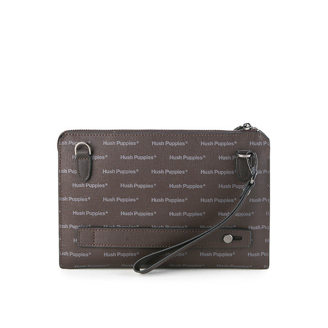 Hush Puppies Tas Pria Keith Clutch/Messenger Bag In Chocolate