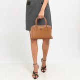 Ava Top Handle Bag In Brown
