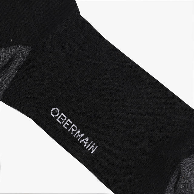 A-Ob Half Sock In Black/Dk Gray/Gray