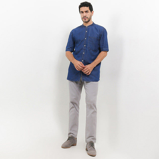 Obermain Pakaian Pria Shirt Baldwin In Blue