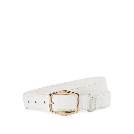 Obermain Accessories Wanita Pin Clip Alexis Ladies Leather Pin In White