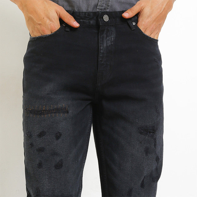 Hush Puppies Pakaian Pria Denim Tail In Black