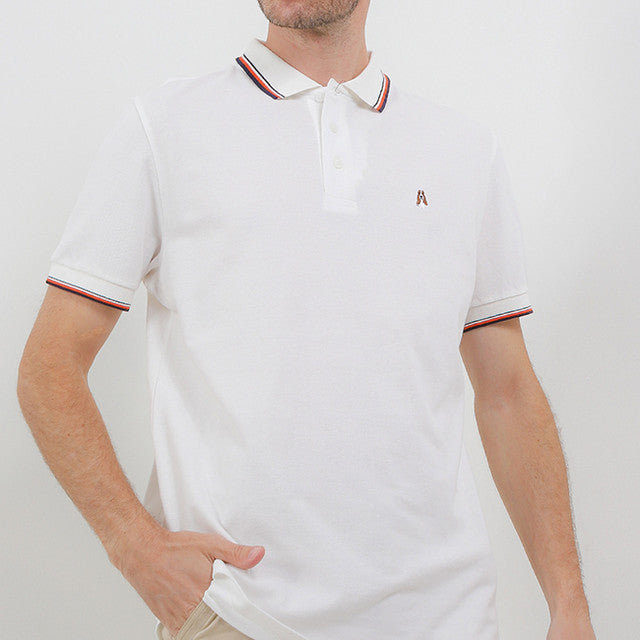 Hush Puppies Pakaian Pria Polo Bezima In White