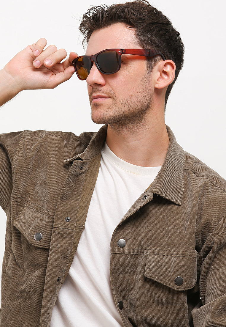 Kingship Unisex Kacamata Sunglasses Foldable Wesley Brown