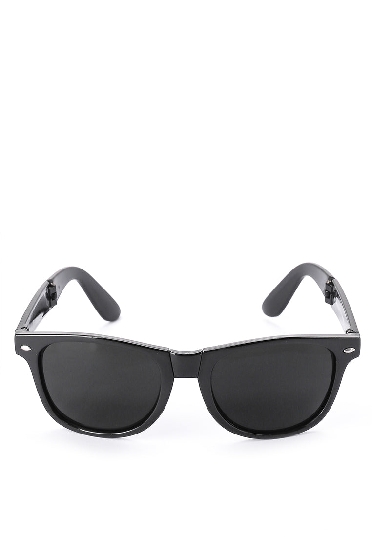 Kingship Unisex Kacamata Sunglasses Foldable Wesley Black