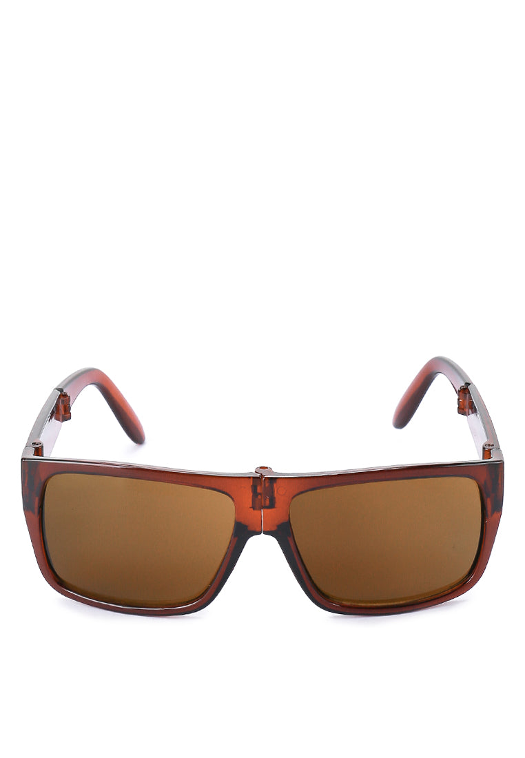 Kingship Unisex Kacamata Sunglasses Foldable Emrick Brown