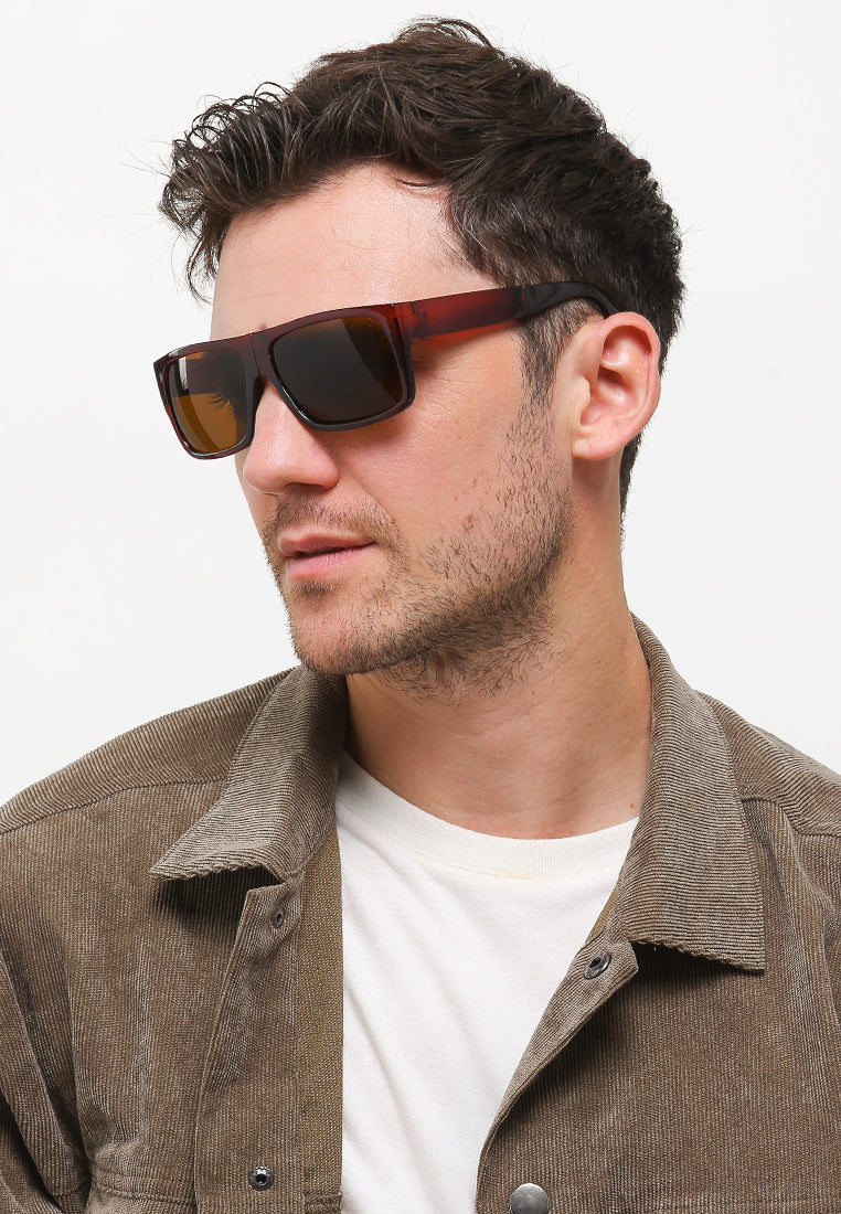 Kingship Unisex Kacamata Sunglasses Foldable Emrick Brown