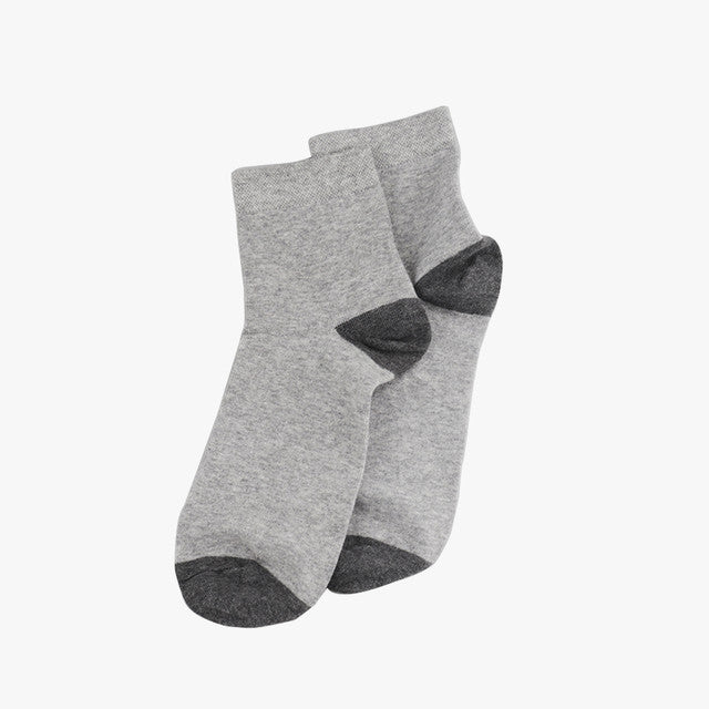 A-Ob Half Sock In Black/Dk Gray/Gray