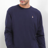 Hush Puppies Pakaian Pria Sweater Leonardo In Navy