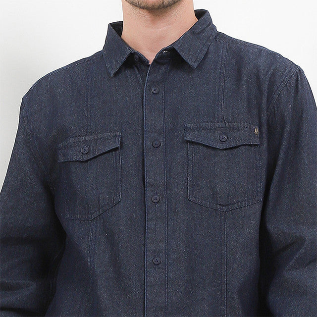 Hush Puppies Pakaian Pria Shirt Windermalt In Dark Blue