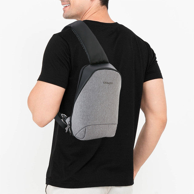 Hush Puppies Tas Pria Melvin Chest Bag In Grey