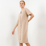 Hush Puppies Pakaian Wanita Dress Neila In Beige