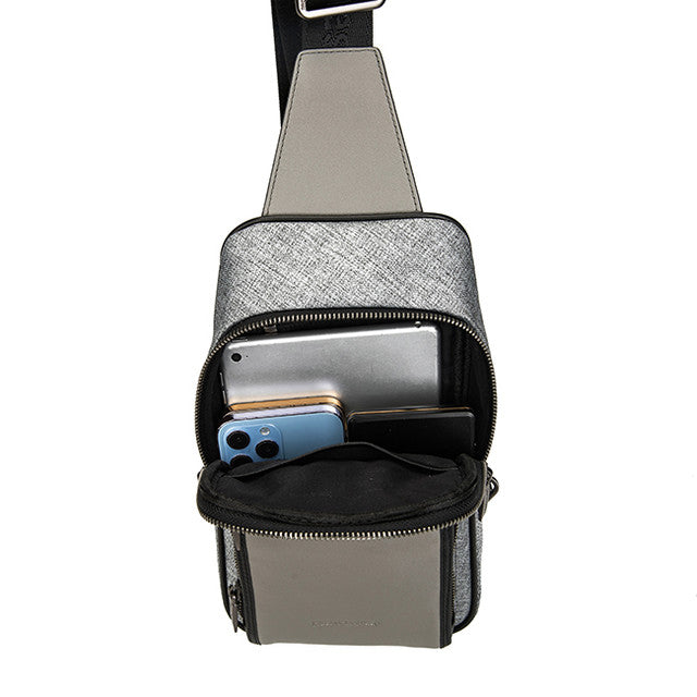 Ethan Chest Bag In Grey