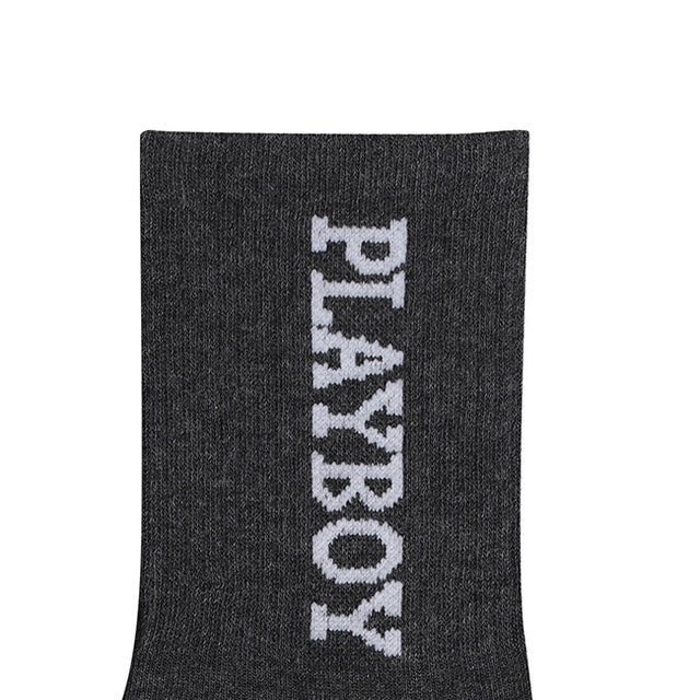 Playboy Aksesoris Kaos Kaki Unisex Long 2 In Black/Dark Grey/Navy
