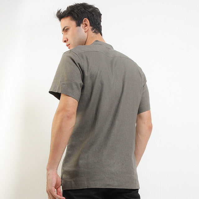 Hush Puppies Pakaian Pria Shirt Minuti In Olive