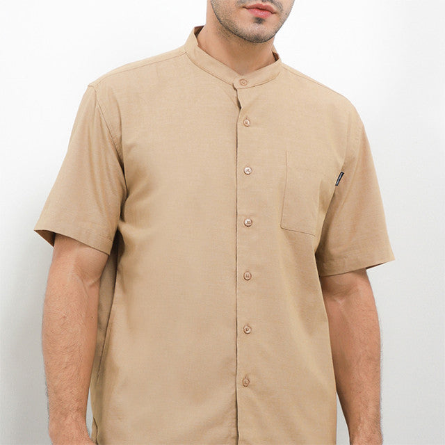 Hush Puppies Pakaian Pria Shirt Kola In Khaki