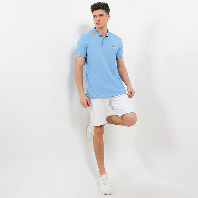 Hush Puppies Pakaian Pria Polo Twig In Blue