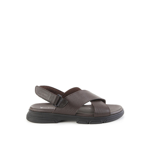Playboy Sandal Pria Tierbraun Slingback Cross In Brown