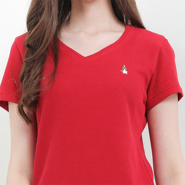 Hush Puppies Pakaian Wanita T Shirt Bsc Vella In Red