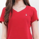 Hush Puppies Pakaian Wanita T Shirt Bsc Vella In Red