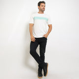 Obermain Pakaian Pria T Shirt Viola In White