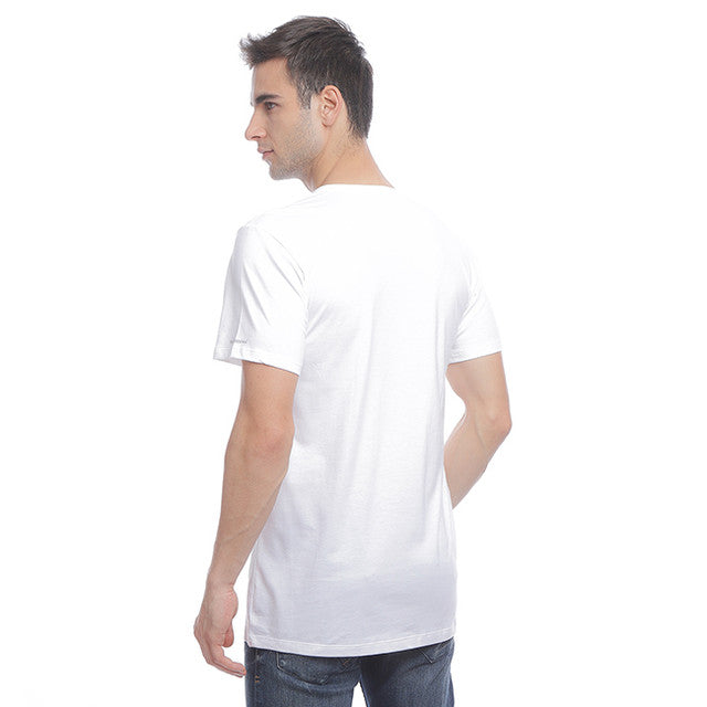 Hush Puppies Pakaian Neck Tee Pria  Classic Crew Neck Tee In  White