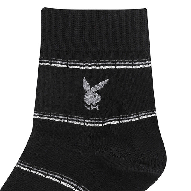 Playboy Aksesoris Unisex Socks Short 3 In Black / Navy / Dark Grey