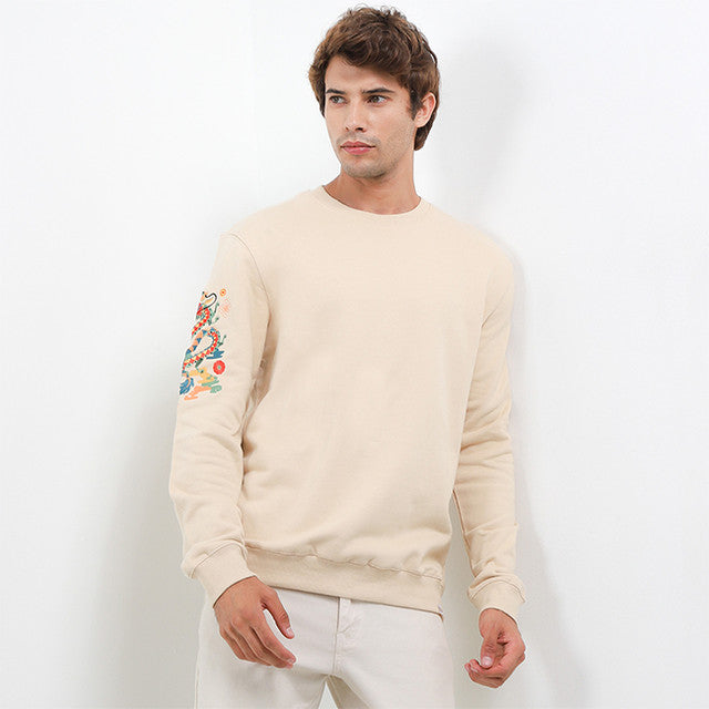 Dragon Pullover In Beige