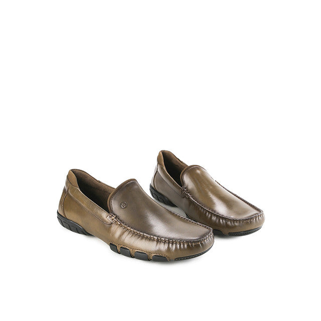 Hush Puppies Sepatu Pria Moccasins Dunov Arma Loafer In Khaki