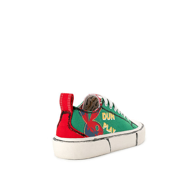 Playboy Sepatu Sneaker Wanita Hefnerio (Low Cut) In Green/Red