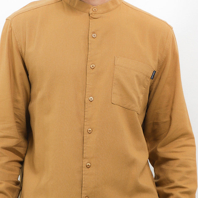 Hush Puppies Pakaian Pria Shirt Quinoa In Brown