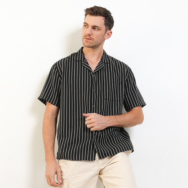 Obermain Pakaian Pria Shirt Salvador In Black