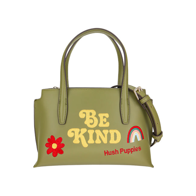 Georgina Satchel (L) In Olive