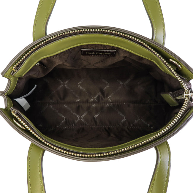 Georgina Satchel (L) In Olive